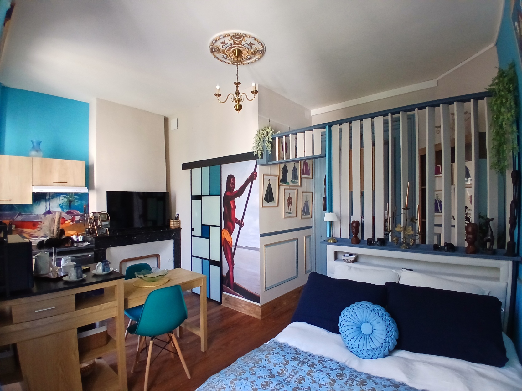 Intérieur du studio Bleu Cosaan