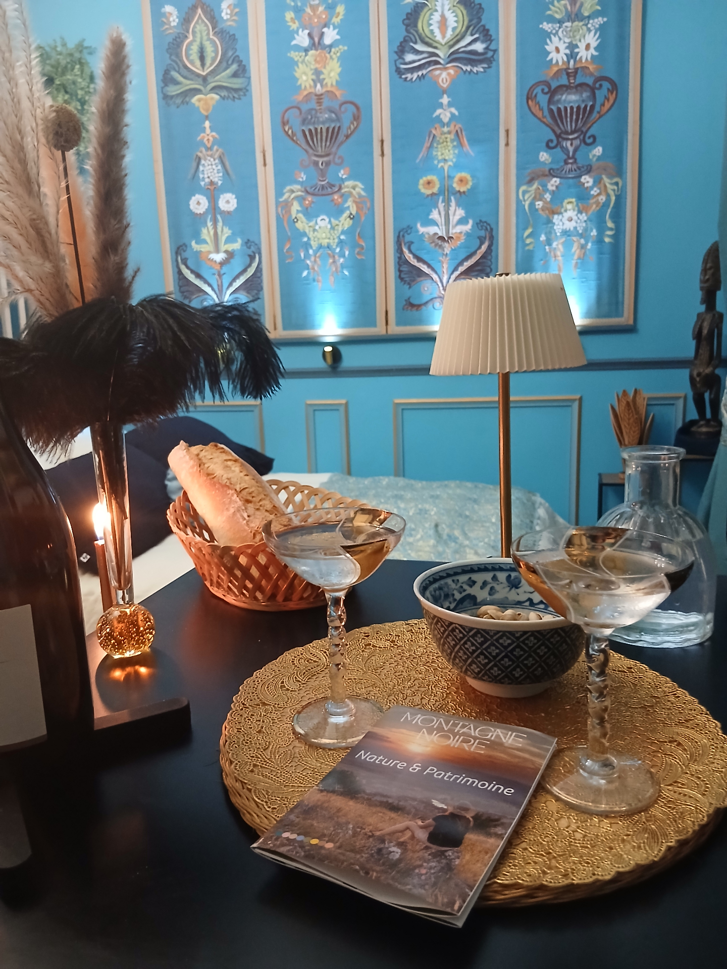 Vue apéritif dans le studio