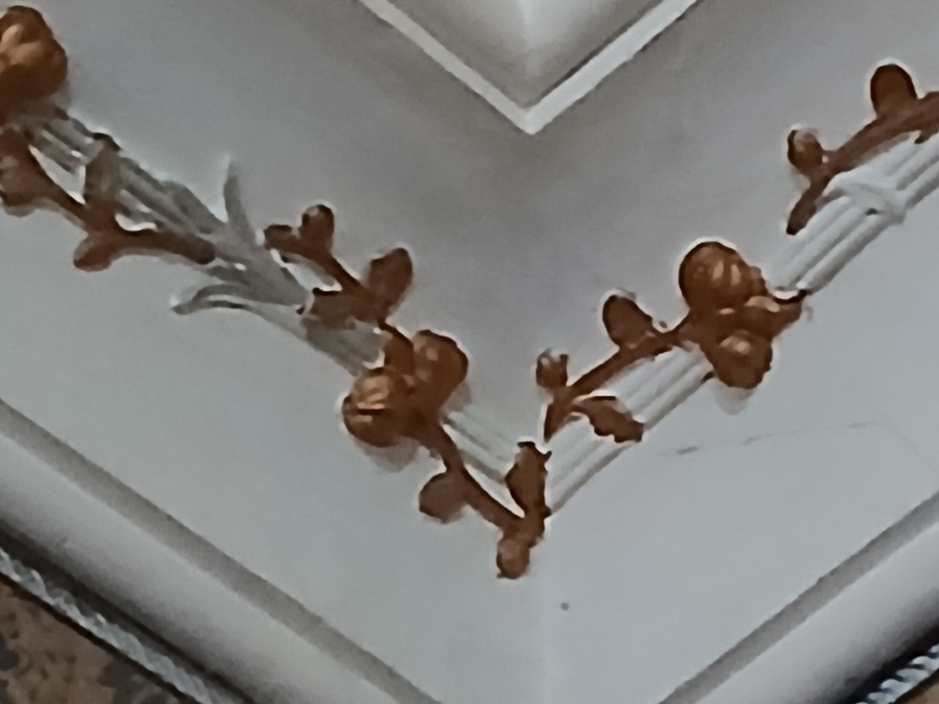 Détails de gypserie de la salle à manger